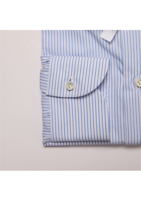 【新品タグ付き】LUCIANO/BORRELLI NAPOLI コットンツイル無地セミワイドカラーシャツ／LUCIANO（PS30051